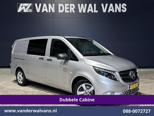 Mercedes-Benz VITO 119 CDI 191pk 9G-Tronic Automaat L2H1 Dubbele Cabine Euro6 Airco | 5-Zits | Camera | Navigatie | LED | Apple Carplay Android Auto, Cruisecontrol, LM velgen, Trekhaak, Parkeersensoren, Bumper in de kleur