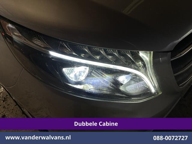 Mercedes-Benz VITO 119 CDI 191pk 9G-Tronic Automaat L2H1 Dubbele Cabine Euro6 Airco | 5-Zits | Camera | Navigatie | LED | Apple Carplay Android Auto, Cruisecontrol, LM velgen, Trekhaak, Parkeersensoren, Bumper in de kleur