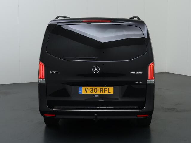 Mercedes-Benz VITO 119 CDI | AUT. | XL L3 | PRO | DUBBEL CABINE | 4X4 | SCHUIFDEUR L+R | TREKHAAK | LM VELGEN | 5-ZITS | NAVIGATIE | PARKEERCAMERA | STOELVERWARMING | CERTIFIED