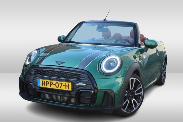Mini COOPER Cabrio 1.5 John Cooper Works l Britisch racing green l Chester bruin leer l PDC l Stoelverwarming l H/K Geluid l Head-up display l Lendesteun verstelbaar l Premium pakket l Keyless entry – foto 2
