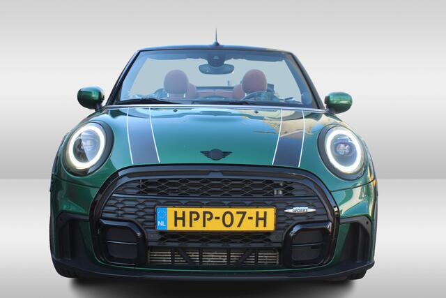 Mini COOPER Cabrio 1.5 John Cooper Works l Britisch racing green l Chester bruin leer l PDC l Stoelverwarming l H/K Geluid l Head-up display l Lendesteun verstelbaar l Premium pakket l Keyless entry – foto 3
