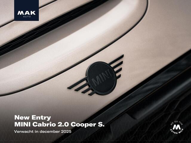 Mini COOPER S Cabrio 2.0 Rockingham GT Edition, NL-auto, JCW, H/K, LED, 17", sport-stl., keyless, NP53k
