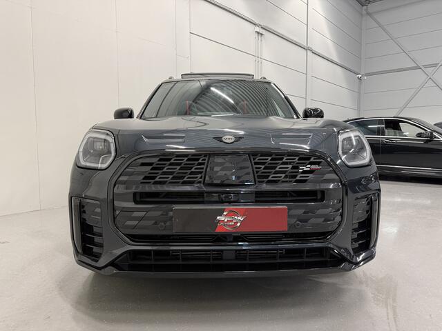 Mini COUNTRYMAN 1.5 C JCW XL LEGEND-GREY/PANO/JCW-LEER+MASSAGE/H&K/HEAD-UP/ADAPTIVE-ONDERSTEL/360CAMERA/ACC/KEYLESS/CARPLAY/MEMORY/19"JCW BLACK/EL.TREKHAAK/BLACK-PACK/UNIEKE AUTO/BTW-AUTO