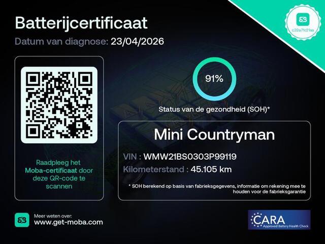 Mini COUNTRYMAN 1.5 Cooper SE Hybride ALL4 | SOH 91% | Panodak | H&K | Head Up |