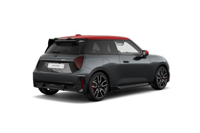 Mini Electric Cooper 3-deurs JCW John Cooper Works L 54.2 kWh | 18 inch John Cooper Works Lap Spoke two-tone met sportbanden | Opruimingsvoordeel