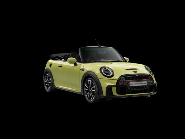 Mini John Cooper Works Cabrio 2.0 F1 Aut. | Navigatie | Leder/Alcantara | Camera | 18"LM | NL Auto | Zesty Yellow