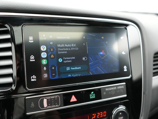 Mitsubishi OUTLANDER 2.4 Intense+ Plug in Hybrid 225pk Dealer O.H. PHEV | Panodak | Lederen Sportstoelen Verwarmd | Trekhaak Afneembaar | Adaptive Cruise | 360 Camera | Apple Carplay | Parkeersensoren | LED Koplampen |