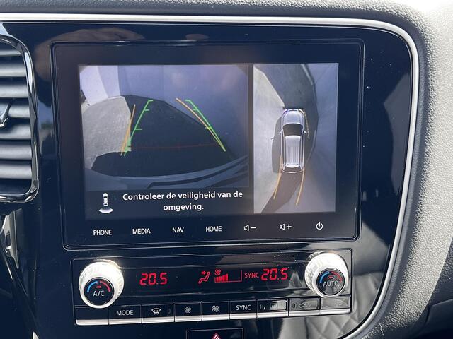 Mitsubishi OUTLANDER 2.4 PHEV Intense+ Automaat / Dealer onderhouden / Afneembare trekhaak 1.500 kg / Dode hoek detectie / Leder / Spoilerpakket / 19" LM wielen met All Season banden /