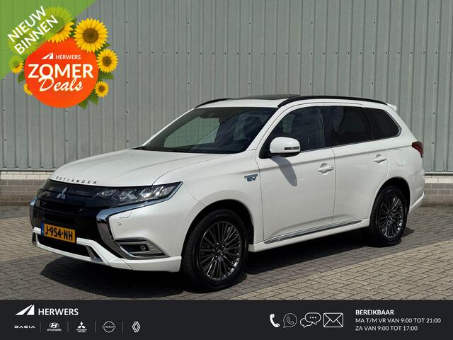 Mitsubishi OUTLANDER 2.4 PHEV S-Edition / Full Options! / 1e Eigenaar / Dealer Onderhouden / Bilstein Schokdempers / 1.500 KG Trekgewicht / Schuif- & Kanteldak / Lederen Bekelding / Stoel- & Stuurverwarming / Adaptieve Cruise Control / Climate Control / Fabrieksgarantie t/m 1