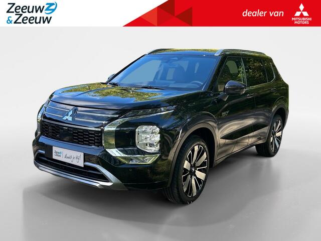 Mitsubishi OUTLANDER 2.4 PHEV Instyle+ Apple Carplay/Android Auto , achterbank verwarmd , elektrisch glazen panorama-dak , cruise control adaptief , elektrisch verstelb. bestuurdersstoel met geheugen , elektrisch bedienbare achterklep met sensorsturing , luxe lederen bekledin