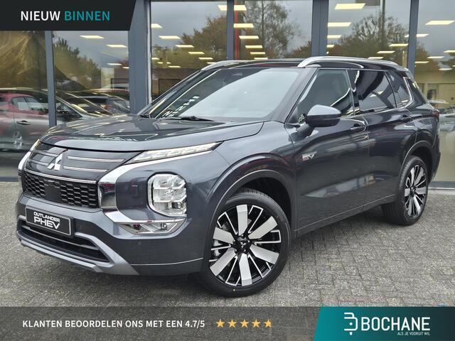 Mitsubishi OUTLANDER 2.4 PHEV Instyle+ | VOORRAAD ACTIE | Direct rijden | Leder Cognac | Panoramisch schuifdak | Stoelverwarming en koeling |