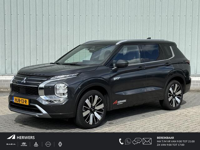 Mitsubishi OUTLANDER 2.4 PHEV Instyle+ / Full Options! / Afneembare Trekhaak 1.600 KG Trekgewicht / Massagestoelen / Memory Seats / Dynamic Sound Yahama Ultimate / Adaptieve Cruise Control / Schuif- & Kanteldak / Digitale Cockpit / 360 Graden Camera / Elektrische Range 86 KM