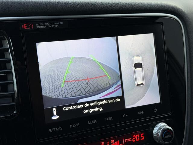 Mitsubishi OUTLANDER 2.4 PHEV Instyle / Fabrieksgarantie tot 11-2028 / Dealer Onderhouden /Adaptieve Cruise / Lederen Bekleding / Navigatie via AppleCarplay & Android auto / Stoel + Stuurverwarming / 360 Camera / Elektr. Stoelen / Elektr. Achterklep /
