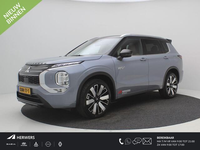 Mitsubishi OUTLANDER 2.4 PHEV Instyle+ / 1600KG Trekgewicht / Glazen schuif-kanteldak / Style Pack Black / Lederen bekleding / Adaptieve Cruise Control / Massage voorstoelen / HUD Display / Full Option /