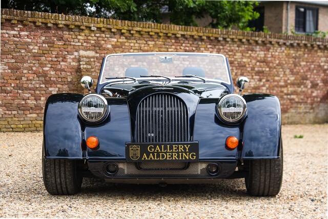 Morgan Plus 6 "The all-new Morgan PlusSix" only 15000 kms from new! Thoughtfully composed in Azurite Blue with British Blue grained leather - Noble Blue Box Waeve carpet - and the tunnel also in blue leather, Newly delivered in Belgium, Well-equipped with "non-standard" options, It features the "Easy-up System" roof - A nice option, "The first owner chose a Morgan instead of a Porsche like everyone else",
