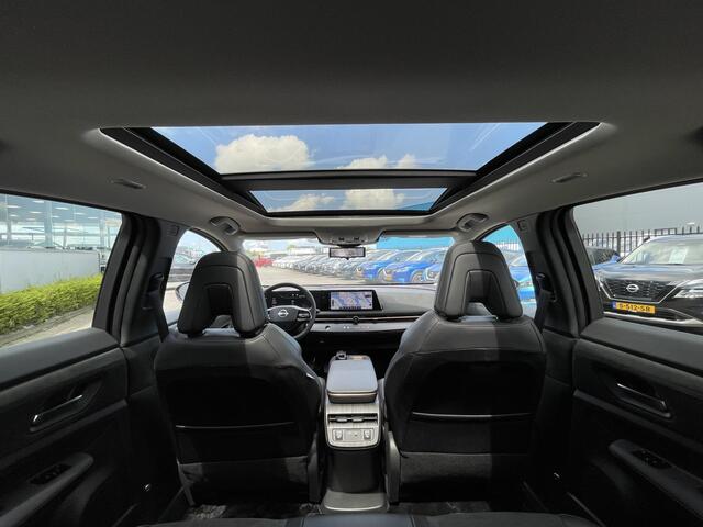 Nissan Ariya e-4ORCE Evolve+ 91 kWh 394pk *UNIEKE AUTO* | Panoramadak | Sport Interieur | 20'' Velgen | Stuur- + Stoelverwarming | Rijklaarprijs!