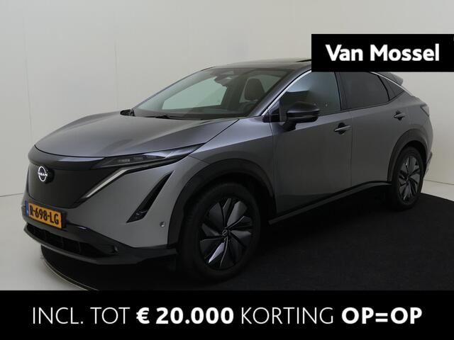 Nissan Ariya Evolve 91 kWh | Premium Cognac Leder Interieur Met Diamond Stiksel | Inclusief tot ¤20.000 korting