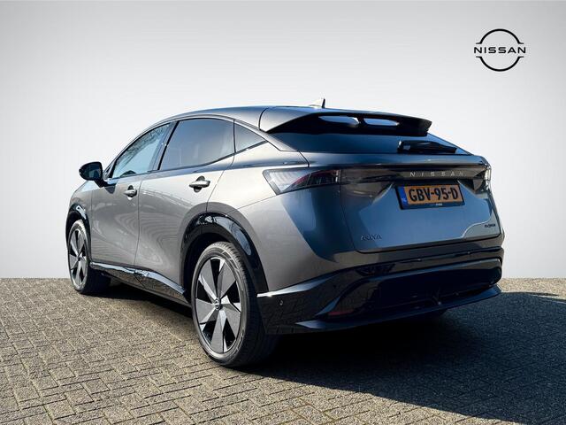 Nissan Ariya e-4ORCE Evolve 91 kWh | Panoramadak | 20'' Velgen | Adapt. Cruise Control | Geheugenstoel | Stuur- + Stoelvewarming | Digitale Binnenspiegel | Rijklaarprijs!