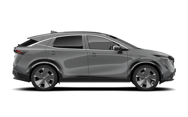 Nissan Ariya 87 kWh Batterij 242 1AT Evolve + 20" lichtmetalen velgen | 12.3" dubbel TFT-scherm | 19" lichtmetalen velgen + aerocover | 20" lichtmetalen velgen met aero cover