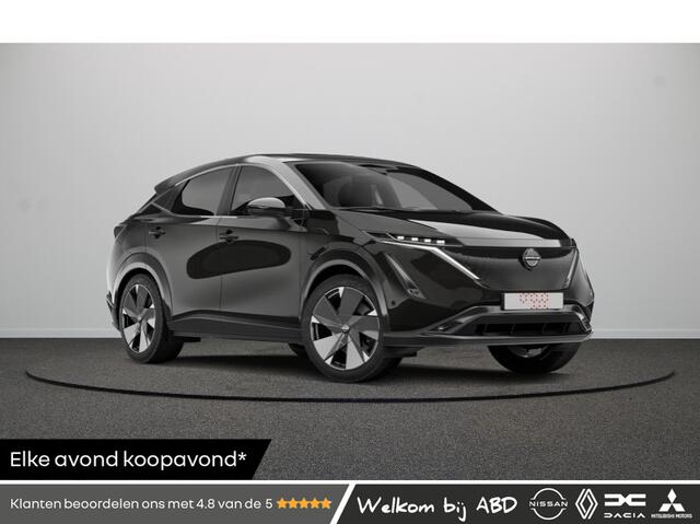 Nissan Ariya 63kWh Batterij 217 1AT Evolve + 20" Lichtmetalen velgen & aerocover + 22kW ingebouwde lader | 12.3" dubbel TFT-scherm | 19" lichtmetalen velgen + aerocover | 20" lichtmetalen velgen met aero cover
