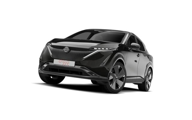 Nissan Ariya 63kWh Batterij 217 1AT Evolve + 20" Lichtmetalen velgen & aerocover + 22kW ingebouwde lader | 12.3" dubbel TFT-scherm | 19" lichtmetalen velgen + aerocover | 20" lichtmetalen velgen met aero cover