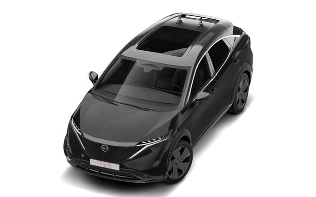 Nissan Ariya 63kWh Batterij 217 1AT Evolve + 20" Lichtmetalen velgen & aerocover + 22kW ingebouwde lader | 12.3" dubbel TFT-scherm | 19" lichtmetalen velgen + aerocover | 20" lichtmetalen velgen met aero cover