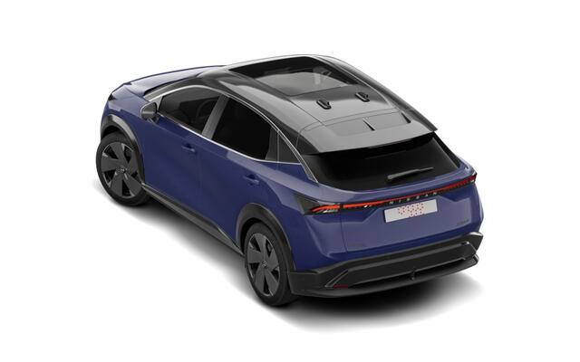 Nissan Ariya 63kWh Batterij 217 1AT Evolve + 20" Lichtmetalen velgen & aerocover + 22kW ingebouwde lader | 12.3" dubbel TFT-scherm | 19" lichtmetalen velgen + aerocover | 20" lichtmetalen velgen met aero cover
