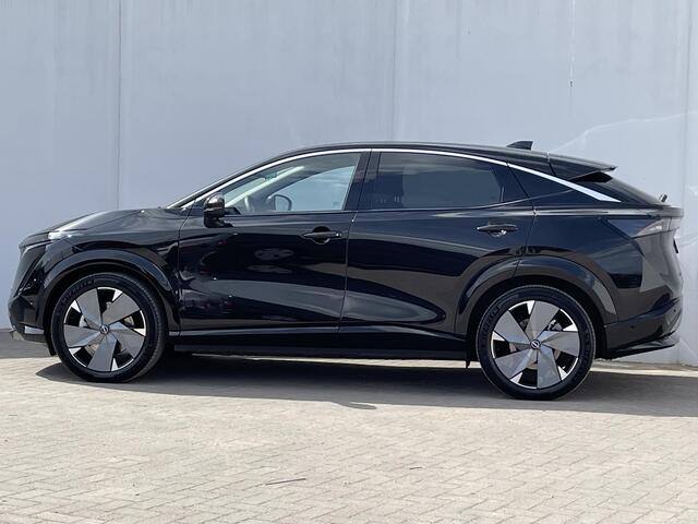 Nissan Ariya Evolve 91 kWh Cruise control adaptief / DAB / Elektrisch glazen panorama-dak / Privacy glass / Stuurwiel verwarmd / Rondomzichtcamera / Stoelverwarming voor en achter / Apple Carplay & Android Auto /