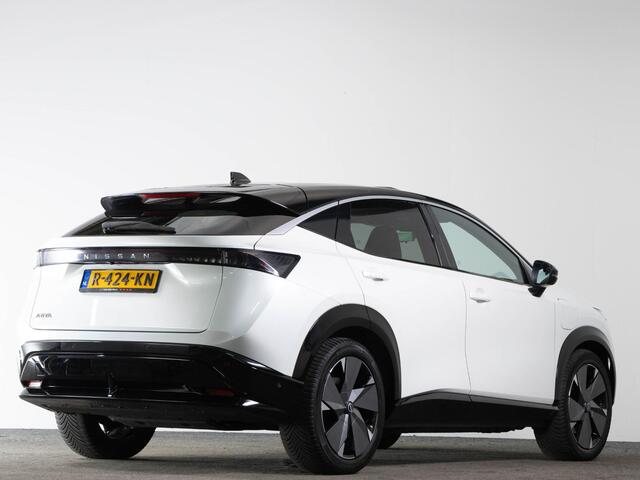 Nissan Ariya Evolve 91 kWh 242 PK | LED | Panoramadak | 360 Camera | Stoelverwarming + Verkoeling | Head-Up | Warmtepomp |