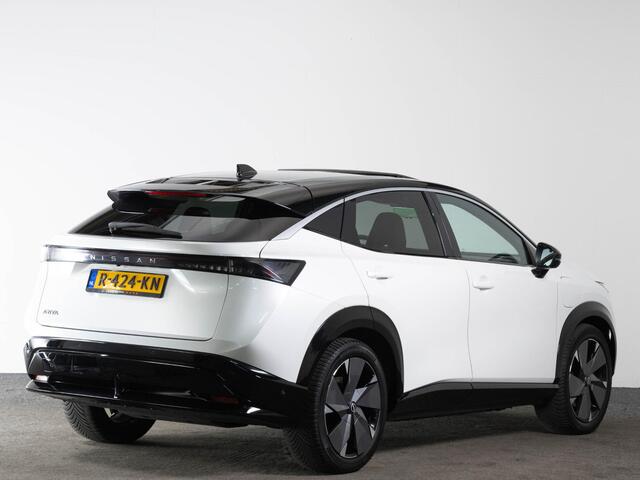 Nissan Ariya Evolve 91 kWh 242 PK | LED | Panoramadak | 360 Camera | Stoelverwarming + Verkoeling | Head-Up | Warmtepomp |