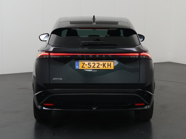 Nissan Ariya Advance 91 kWh | SOH 98% | Ele.verstelbare stoelen | Digitaal Dashboard | Navigatie | 360 Camera | LED | DAB | Apple CarPlay/ Android Auto | Rijassistent-Systeem | Ele. achterklep | Adaptieve Cruise Control |