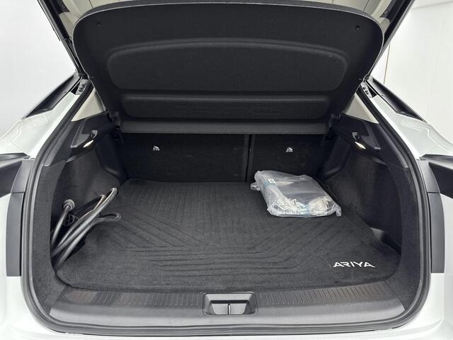 Nissan Ariya Advance 91 kWh airco automatisch | Apple Carplay/Android | cruise control adaptief met Stop&Go en stuurhulp | lederen/stof bekleding | lichtmetalen velgen 19" | navigatiesysteem full map |voorstoelen verwarmd | warmtepomp |