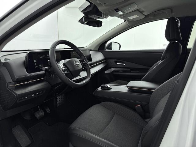 Nissan Ariya Advance 91 kWh airco automatisch | Apple Carplay/Android | cruise control adaptief met Stop&Go en stuurhulp | lederen/stof bekleding | lichtmetalen velgen 19" | navigatiesysteem full map |voorstoelen verwarmd | warmtepomp |