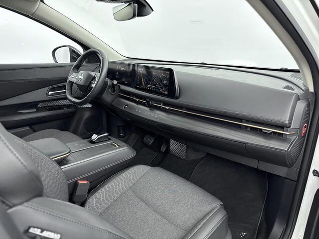 Nissan Ariya Advance 91 kWh airco automatisch | Apple Carplay/Android | cruise control adaptief met Stop&Go en stuurhulp | lederen/stof bekleding | lichtmetalen velgen 19" | navigatiesysteem full map |voorstoelen verwarmd | warmtepomp |