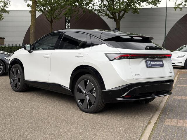 Nissan Ariya e-4ORCE Evolve 91 kWh | TOPSTAAT | NISSAN DEALER ONDERHOUDEN | PANODAK | STOELVERWARMING+ VENTILATIE| BOSE AUDIO| HEAD-UP DISPLAY| AFNEEMBARE TREKHAAK| ELEKTRISCHE ACHTERKLEP| SUPER COMPLEET!|