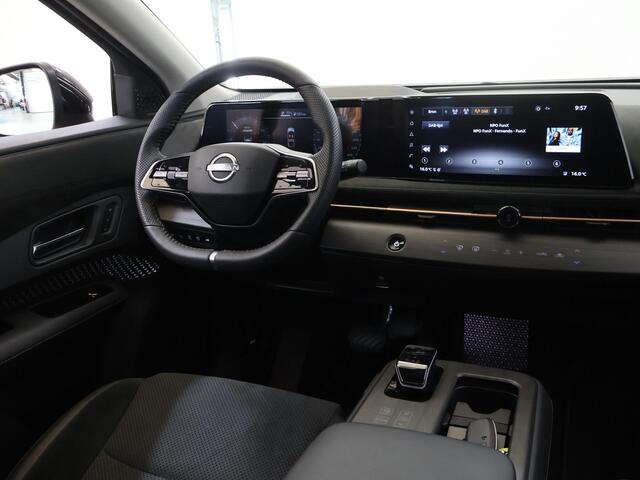 Nissan Ariya Trend Plus 91 kWh | SOH 99% | Trekhaak | Elektrisch verstelbare stoelen + Geheugen | BOSE audio | Stoelverwarming voor + achter | Navigatie | 360 Camera | DAB | Apple CarPlay/Android Auto | Stuurverwarming | Panoramadak | HUD | Adaptieve Cruise Control |