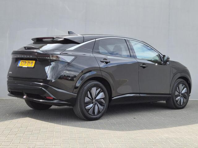 Nissan Ariya Advance 91 kWh / SOH 99% / Fabrieksgarantie tot 12-2027 / CCS snelladen / warmtepomp / Stuur- Stoel & Voorruitverwarming / Apple Carplay Android Auto / Adaptief cruise control / Keyless Enty/Start / Elektrische achterklep /