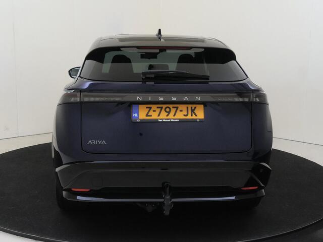 Nissan Ariya Evolve 91 kWh | Apple Carplay/Android | cruise control adaptief | elektrisch glazen panorama-dak | lederen/microvezel bekleding | navigatiesysteem full map | voorstoelen verwarmd en geventileerd | warmtepomp | lichtmetalen velgen |