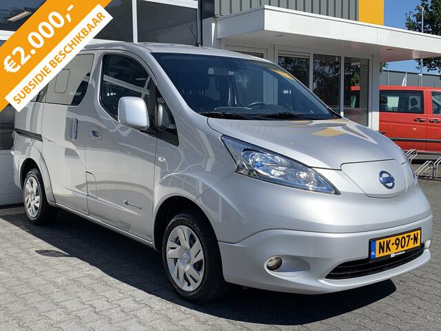 Nissan E-NV200 80KW 24 kWh Evalia 7-persoons Connect Edition ¤ 17.800,- ex btw na Subsidie Climate control Cruise control Navigatie Combi Personenbus Passenger Groepsvervoer Taxi Inclusief BTW en BPM !! Groen rijden Zero emmision
