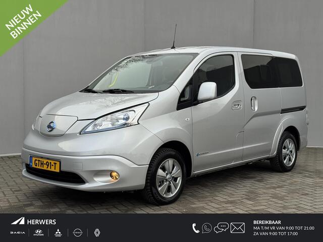 Nissan E-NV200 Evalia Connect Edition / Invalide Auto - Rolstoelvervoer / Automaat / 5 Zitplaatsen + Rolstoelplek / Hoogteverstelbaar / Camera / Navigatie / Stoel & Stuurverwarming /