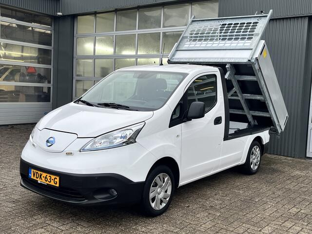 Nissan E-NV200 Business 40 kWh Elektrische Kipper Openlaadbak met Airco Cruise controle Telefoonverbinding 2-Persoons Kieper Pick-up P-up Ex gemeente