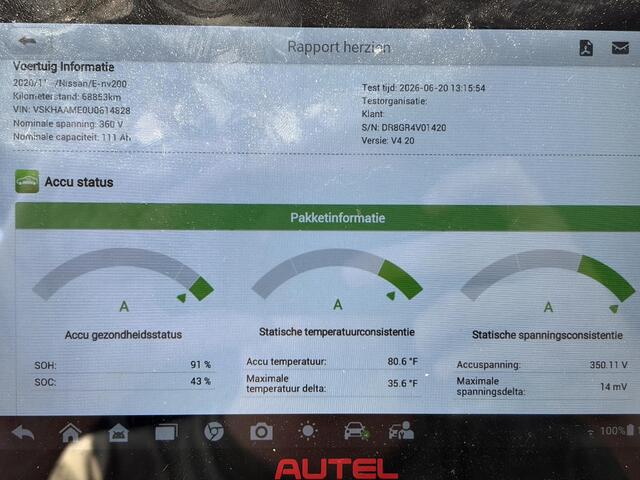 Nissan E-NV200 40 kWh*NAVI*ECC*CAM*CRUISE*TEL*STOEL/STUUR.VERW*