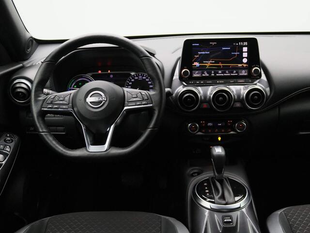 Nissan JUKE 1.6 Hybrid N-Design 143pk | Automaat | Navigatie | Stoel & Stuurverwarming | Achteruitrijcamera | Half-Leder | Parkeersensoren voor & achter