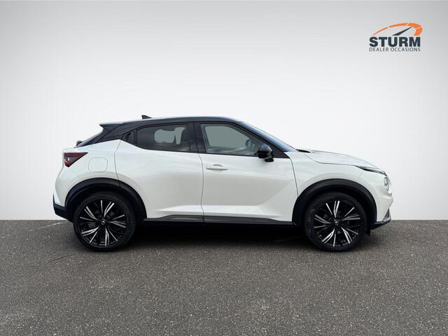 Nissan JUKE 1.0 DIG-T N-Design Interior Pack 'Chic White' | Navigatie | Camera | Apple Carplay/Android Auto | Stoelverwarming | BOSE Audio | 19'' Velgen | Rijklaarprijs!