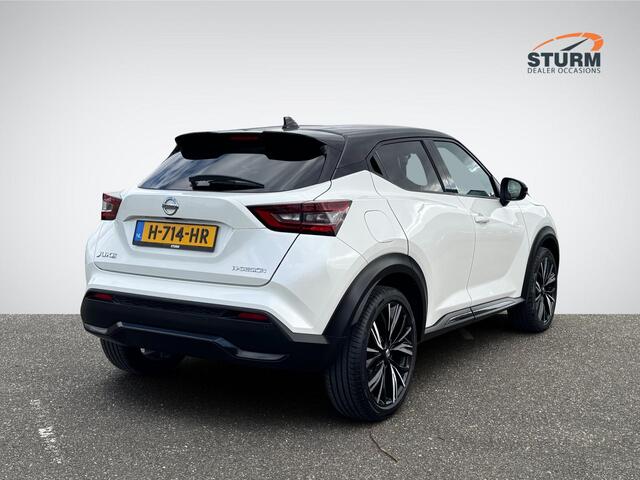 Nissan JUKE 1.0 DIG-T N-Design Interior Pack 'Chic White' | Navigatie | Camera | Apple Carplay/Android Auto | Stoelverwarming | BOSE Audio | 19'' Velgen | Rijklaarprijs!