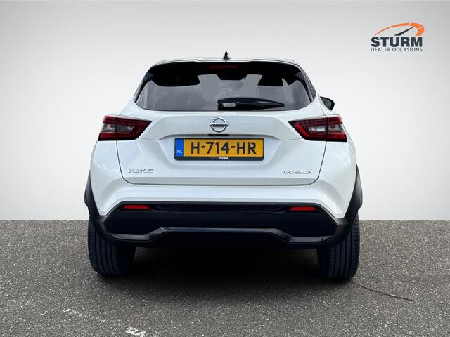 Nissan JUKE 1.0 DIG-T N-Design Interior Pack 'Chic White' | Navigatie | Camera | Apple Carplay/Android Auto | Stoelverwarming | BOSE Audio | 19'' Velgen | Rijklaarprijs!