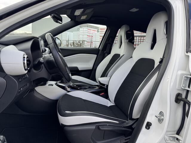 Nissan JUKE 1.0 DIG-T N-Design Interior Pack 'Chic White' | Navigatie | Camera | Apple Carplay/Android Auto | Stoelverwarming | BOSE Audio | 19'' Velgen | Rijklaarprijs!