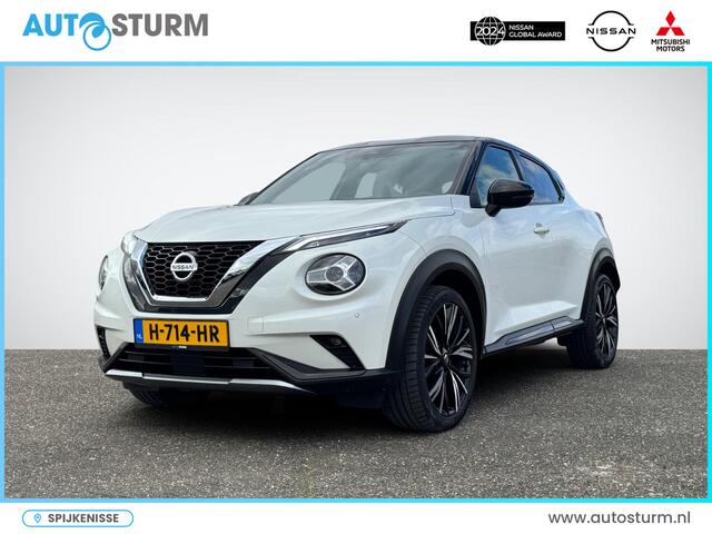 Nissan JUKE 1.0 DIG-T N-Design Interior Pack 'Chic White' | Navigatie | Camera | Apple Carplay/Android Auto | Stoelverwarming | BOSE Audio | 19'' Velgen | Rijklaarprijs!