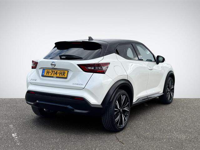 Nissan JUKE 1.0 DIG-T N-Design Interior Pack 'Chic White' | Navigatie | Camera | Apple Carplay/Android Auto | Stoelverwarming | BOSE Audio | 19'' Velgen | Rijklaarprijs!
