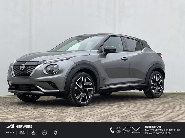 Nissan JUKE 1.6 Hybrid N-Design / **¤6.000,- korting **/ NIEUW uit voorraad leverbaar! / Cold Pack Light / Cruise- en Climate Control / Achteruitrijcamera / Navigatie full map